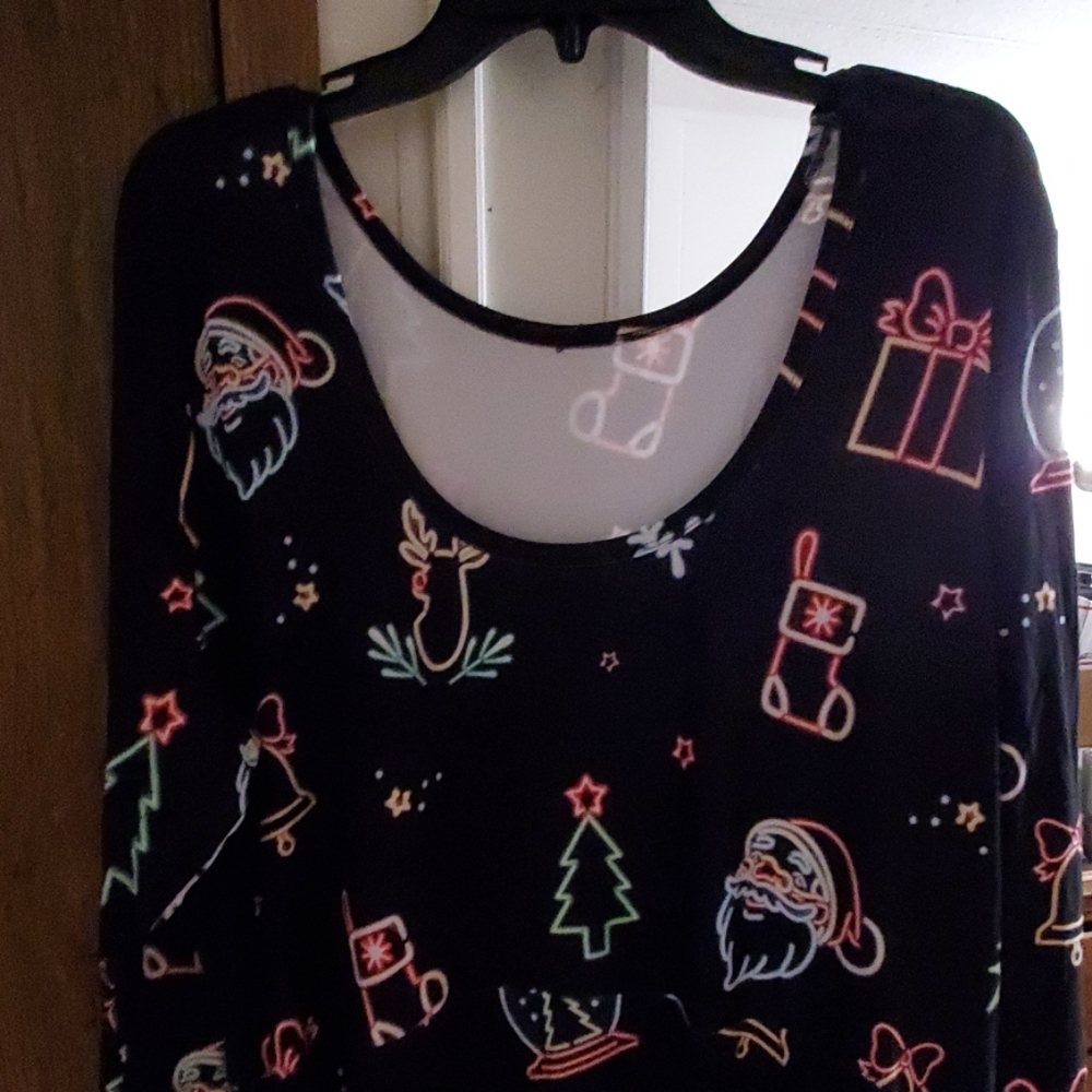 Naughty  Neon  Noel skater dress